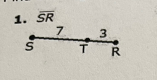 overline SR
7 3
s T R