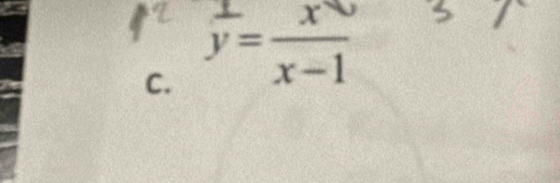  1/y = x/x-1 