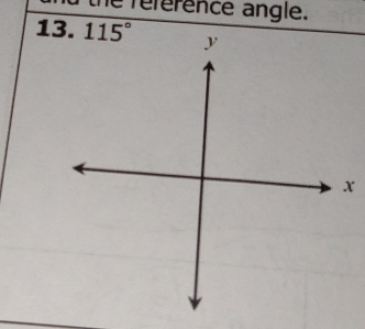 the reference angle.