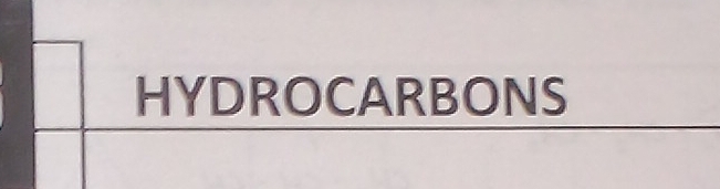 HYDROCARBONS