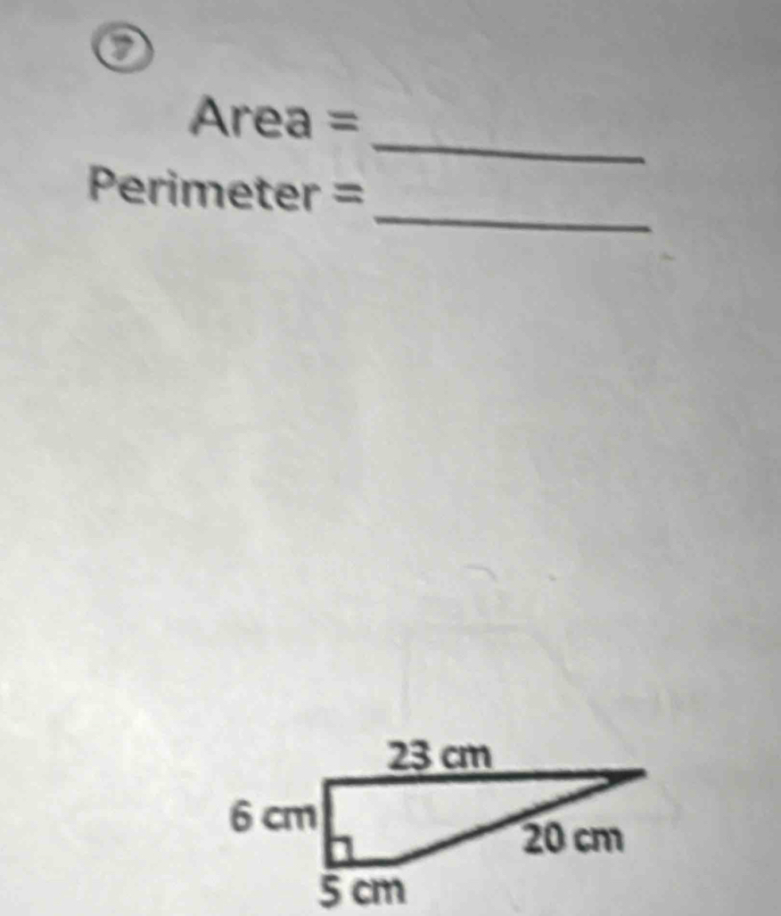 Area=
_ 
Per imeter=