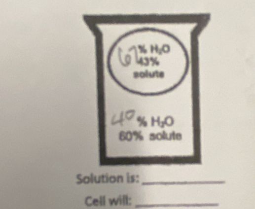 Solution is:_ 
Cell will:_