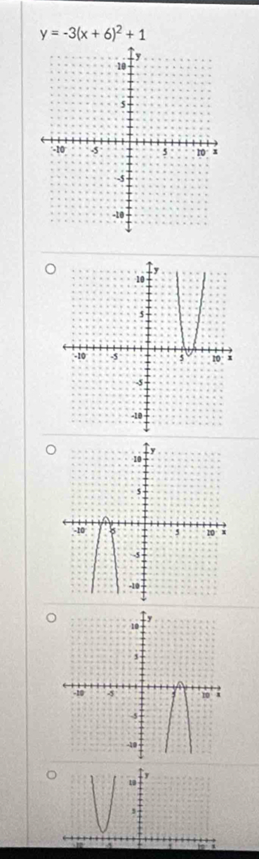 y=-3(x+6)^2+1