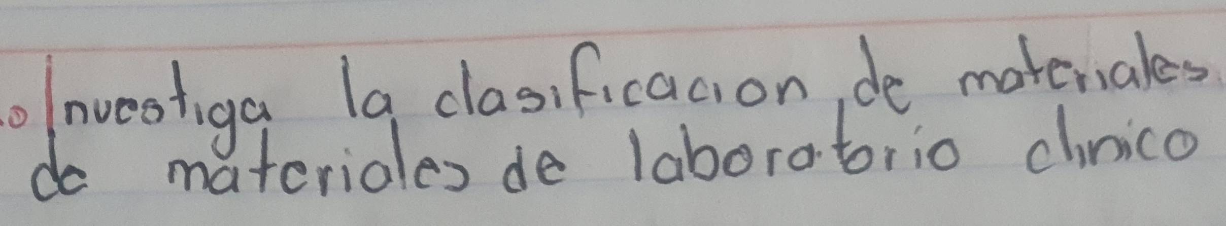 o/nweotiga 19 clasificacion, de materiales 
do materiales de laboratrio chnico