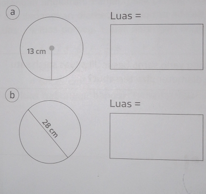 a
Luas =
(□)^ □  
b
Luas =
□ 