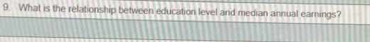 What is the relationship between education level and median annual earnings?