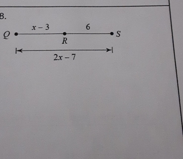 x-3
6
Q
S
R
2x-7