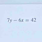 7y-6x=42