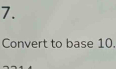 Convert to base 10.