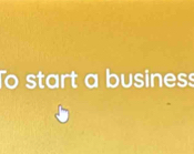 To start a business