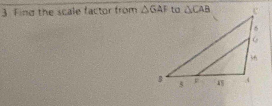 Fing the scale factor from