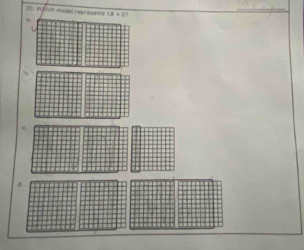 Which madel represents 1.8+2 7 
d.