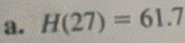 H(27)=61.7