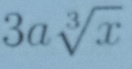 3asqrt[3](x)