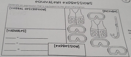 eQuivALeNt eXPRessiONS 
Generat 
Re