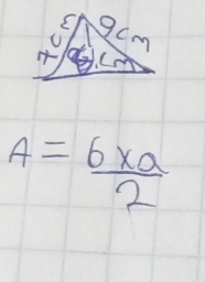 A= 6xa/2 