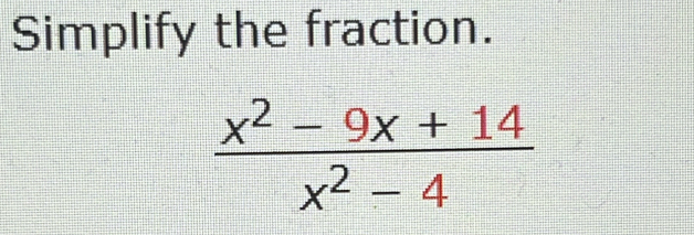 Simplify the fraction.