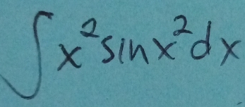 ∈t x^2sin x^2dx