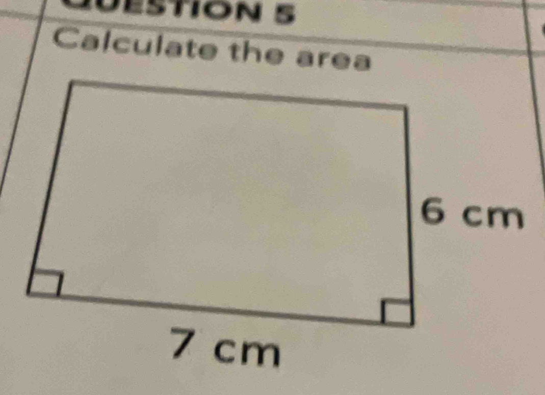 Calculate the area