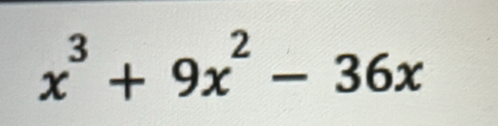 x^3+9x^2-36x