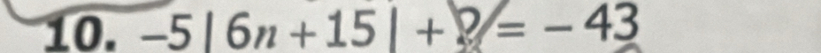 -5|6n+15|+|p|=-43