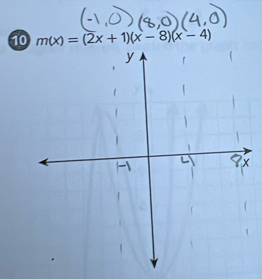 10 m(x)=(2x+1)(x-8)(x-4)