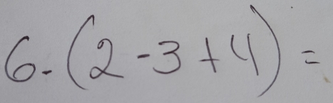 (2-3+4)=