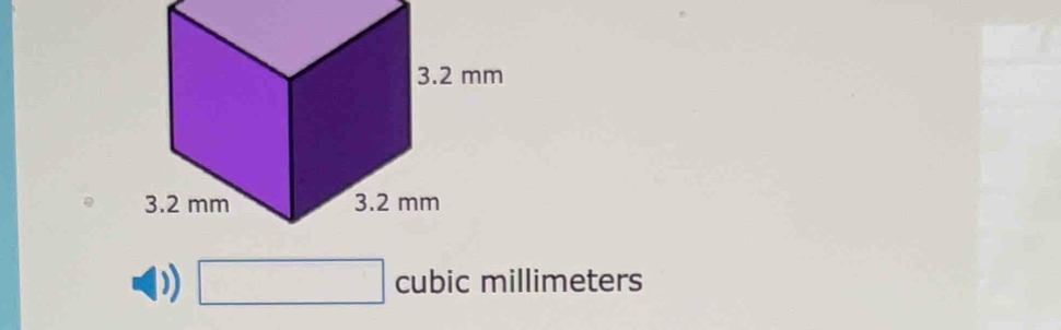 □ cubic millimeters