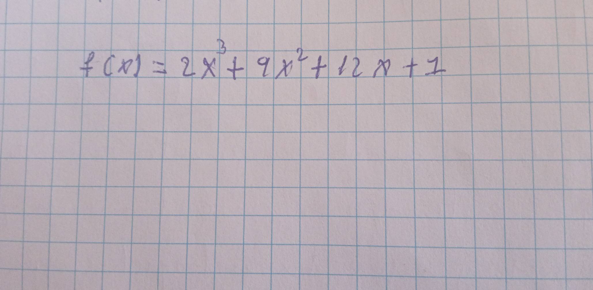 f(x)=2x^3+9x^2+12x+1