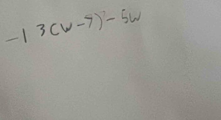 -13(w-9)^2-5w