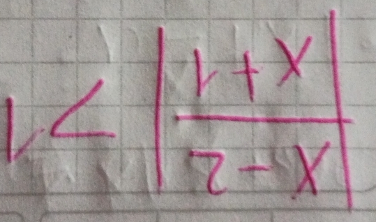 <|frac 1+x|| 2+x/2-x |