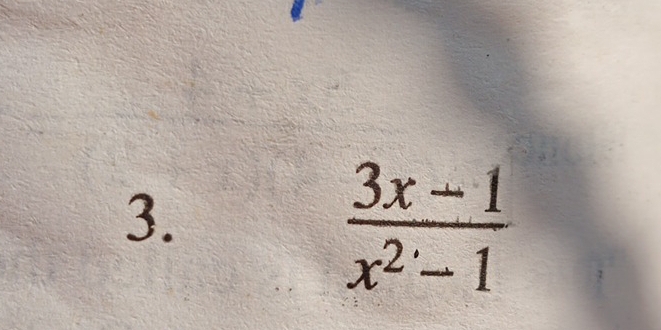  (3x-1)/x^2-1 