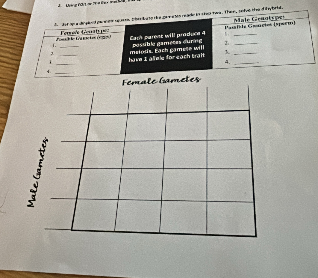 Using FOIL or The Box method, H 
hybrid.