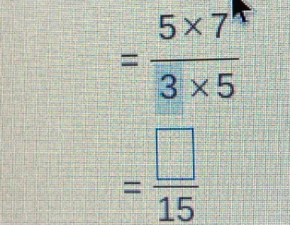 = (5* 7^4)/3* 5 
= □ /15 