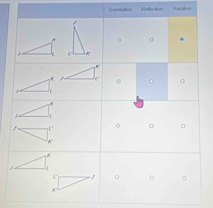 Translation Refection Rotation