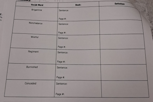 Vecab Word Book: 
Definition 
r