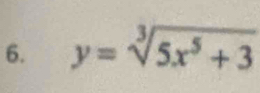 y=sqrt[3](5x^5+3)