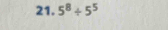 5^8/ 5^5