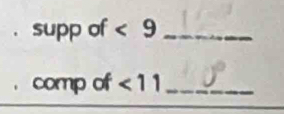 supp of <9</tex> _ 
comp of <11</tex> _
