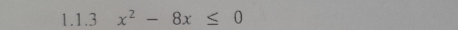 x^2-8x≤ 0