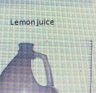 Lemon juice