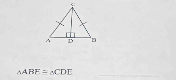 △ ABE≌ △ CDE