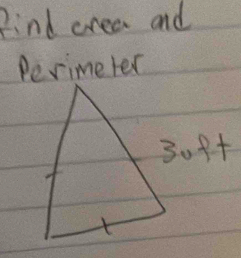 Find crea and 
Perimeter