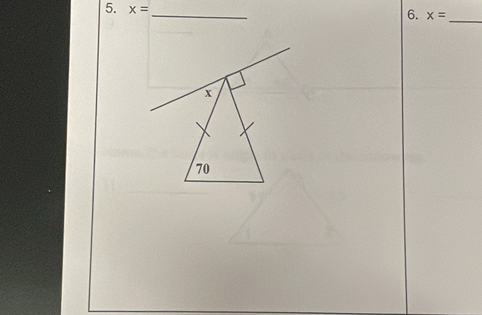 x=
_ 
6. x= _