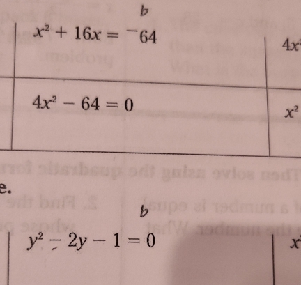 y^2-2y-1=0
x