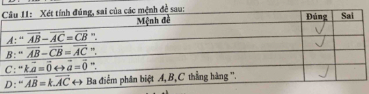 nh đề sau: