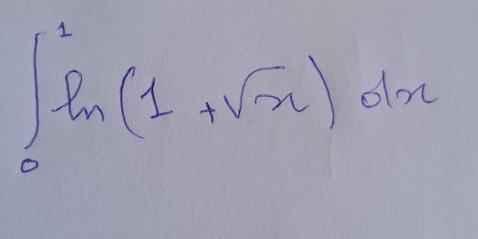 ∈t _0^(2ln (1+sqrt x))dx