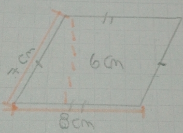 h
6cm
A
8cm