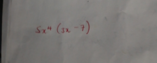 5x^4(3x-7)