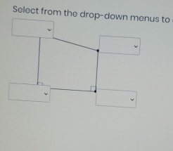 Select from the drop-down menus to